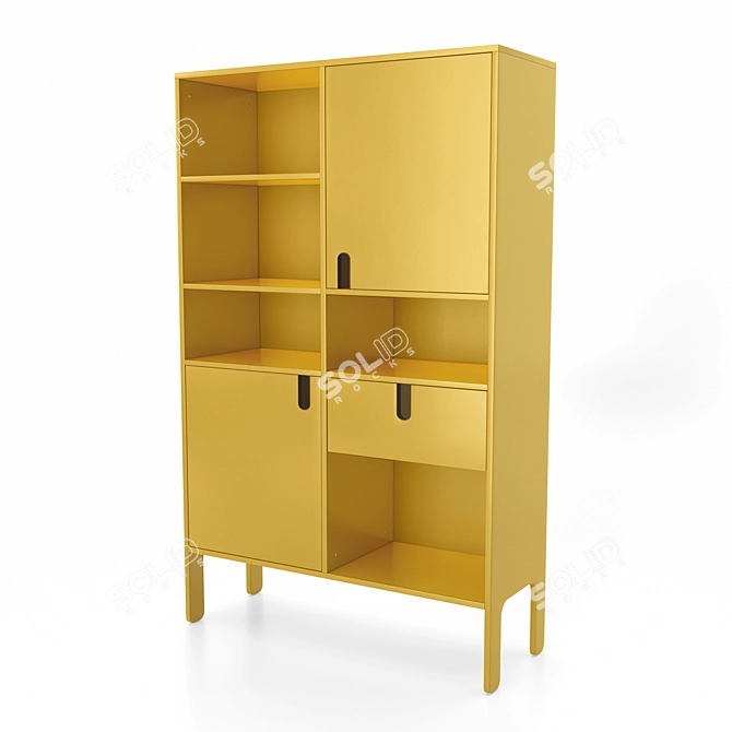 Elegant Tenzo Uno Highboard 3D model image 1