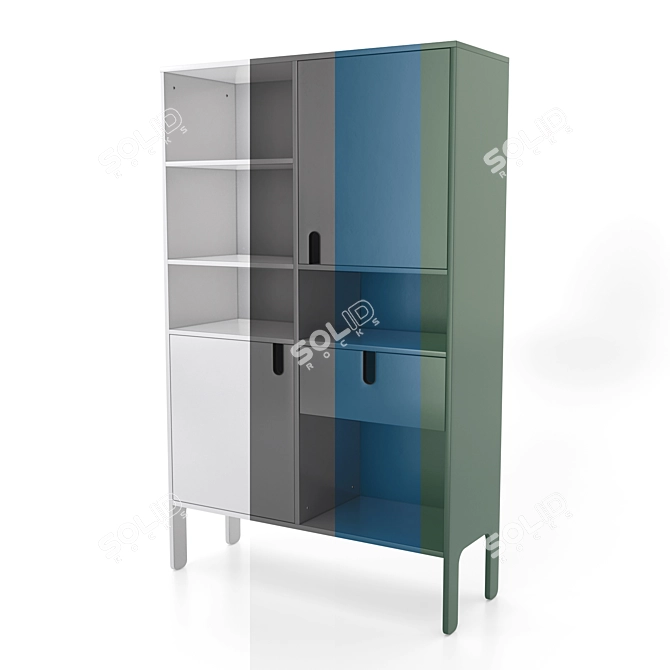 Elegant Tenzo Uno Highboard 3D model image 3