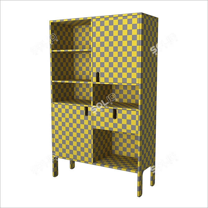 Elegant Tenzo Uno Highboard 3D model image 4