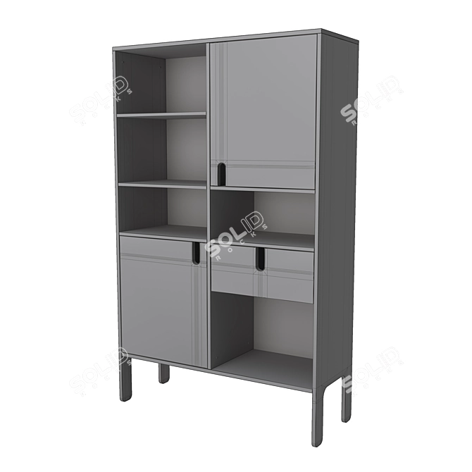 Elegant Tenzo Uno Highboard 3D model image 5