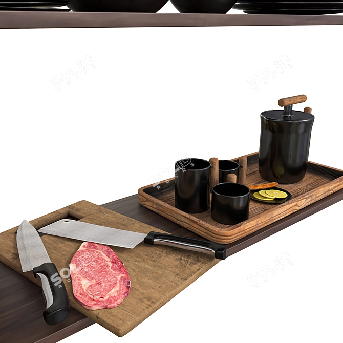 Versatile Kitchenware Set 3D model image 4