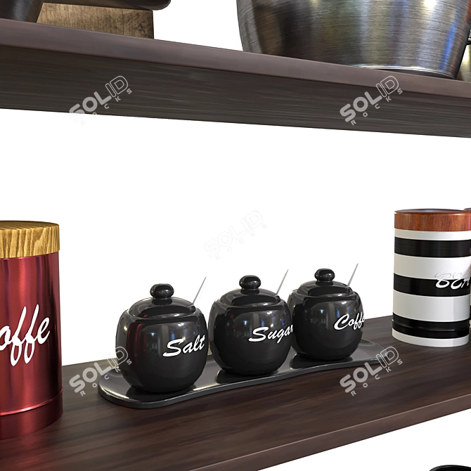 Versatile Kitchenware Set 3D model image 5