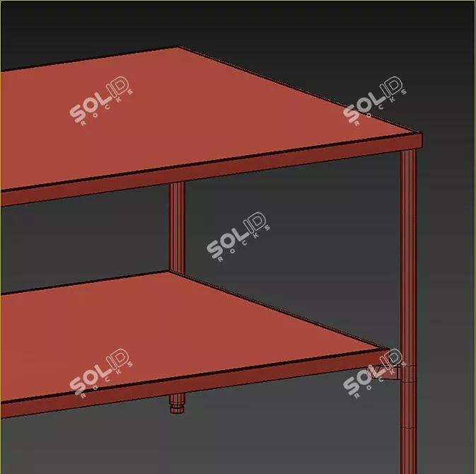 Sleek Black Glass IKEA Tables 3D model image 5