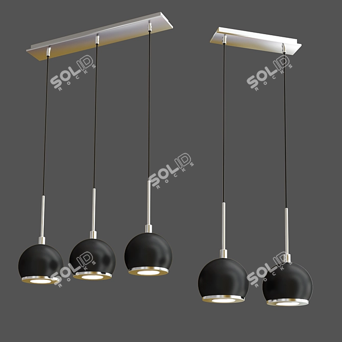 Modern Gerd Pendant Light 3D model image 3