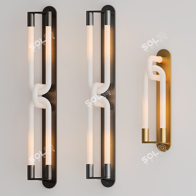 Sleek Loopi Wall Collection 3D model image 1