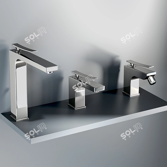 Paffoni Elys Bathroom Faucet Set 3D model image 2