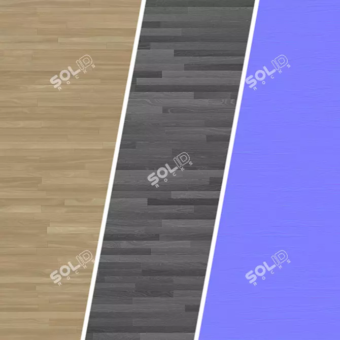 PBR Oak Parquet | 9x200 cm | 8K 3D model image 3