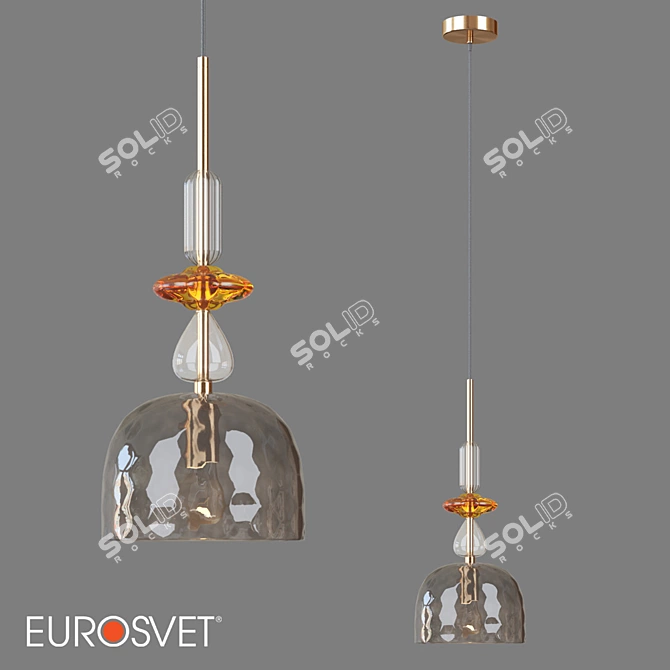 Smoky Dream Pendant: Eurosvet 50193/1 3D model image 1