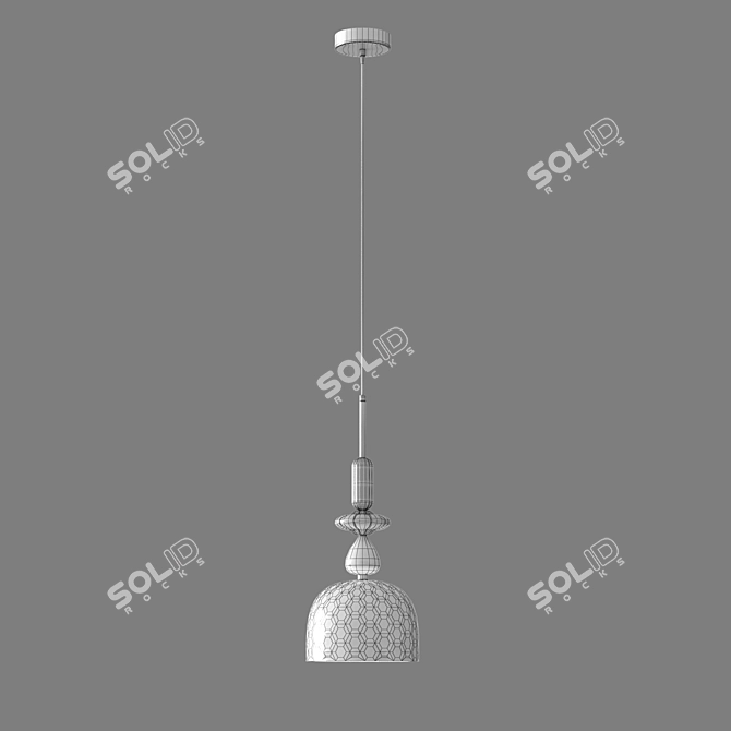 Smoky Dream Pendant: Eurosvet 50193/1 3D model image 2