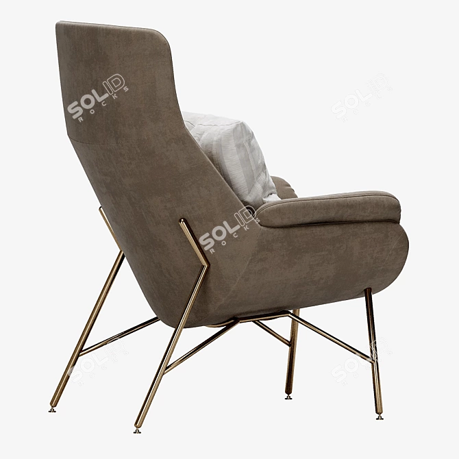 Luxurious Ditre Italia Beetle Armchair 3D model image 4