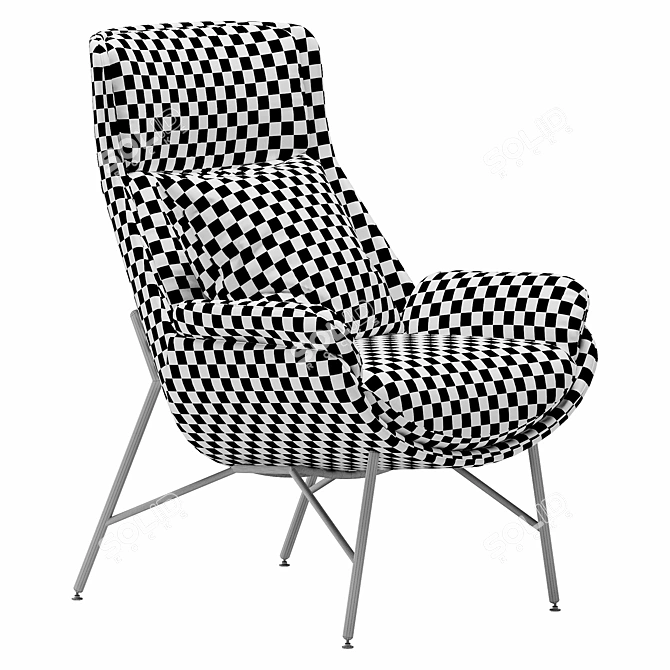 Luxurious Ditre Italia Beetle Armchair 3D model image 14