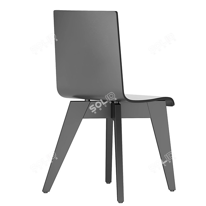 Modern FROVI JIG Laminate Chair 3D model image 3