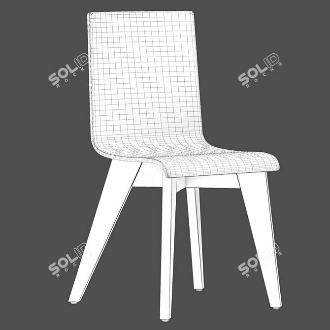 Modern FROVI JIG Laminate Chair 3D model image 4