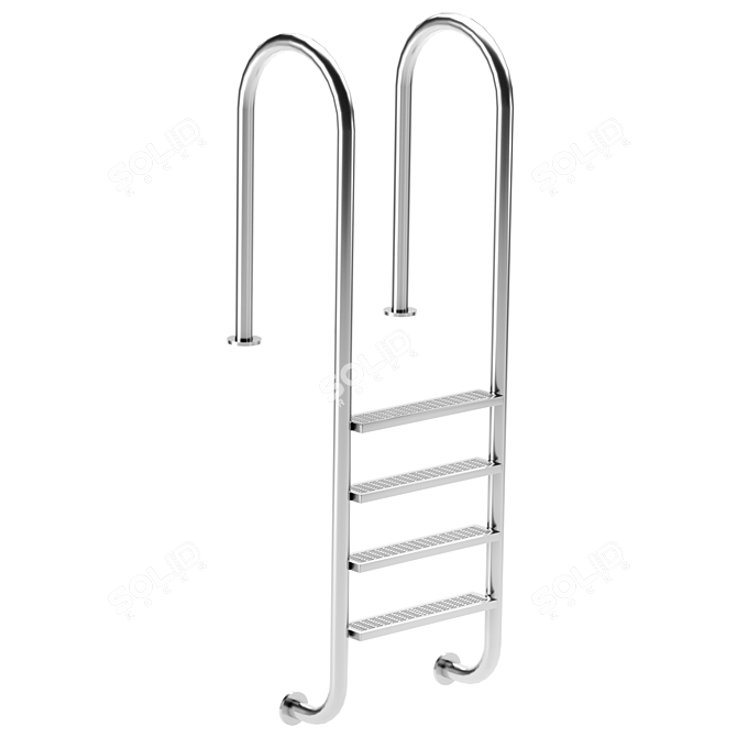 Sturdy Pool Ladder for Safe Entry 3D model image 1