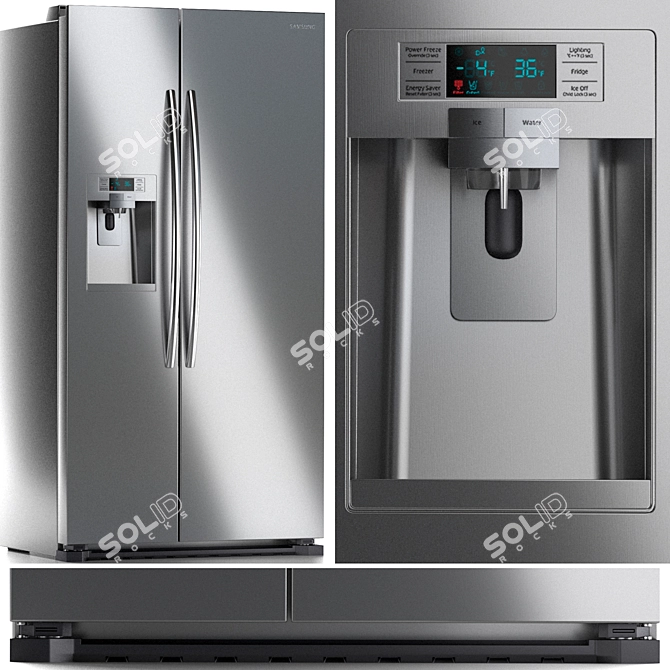 Samsung Kitchen Appliance Bundle 3D model image 2