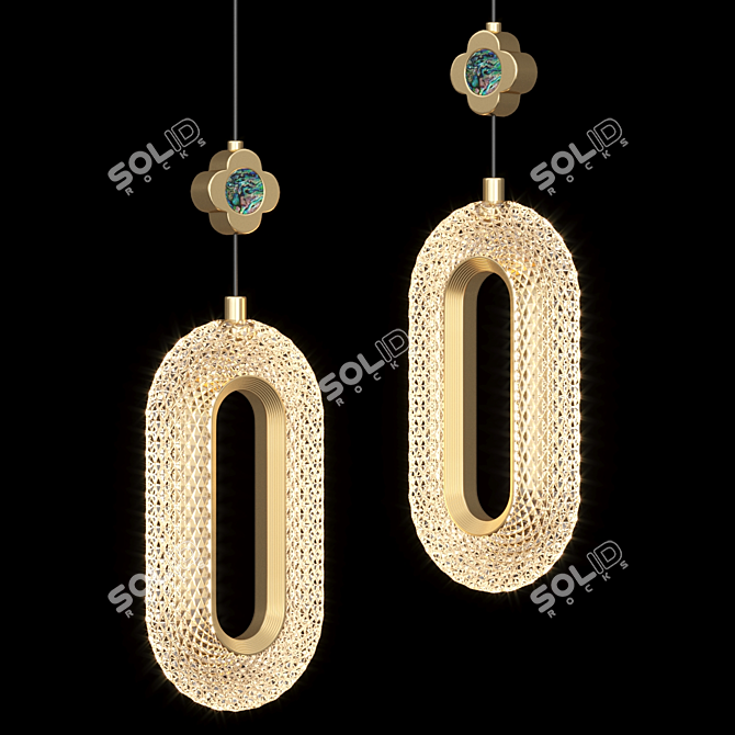 LUARA C LED Pendant Lamp 3D model image 1