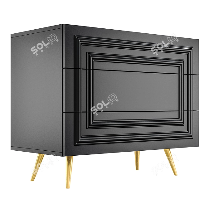 Modern Chest of Drawers | TSR2 Collection 3D model image 3