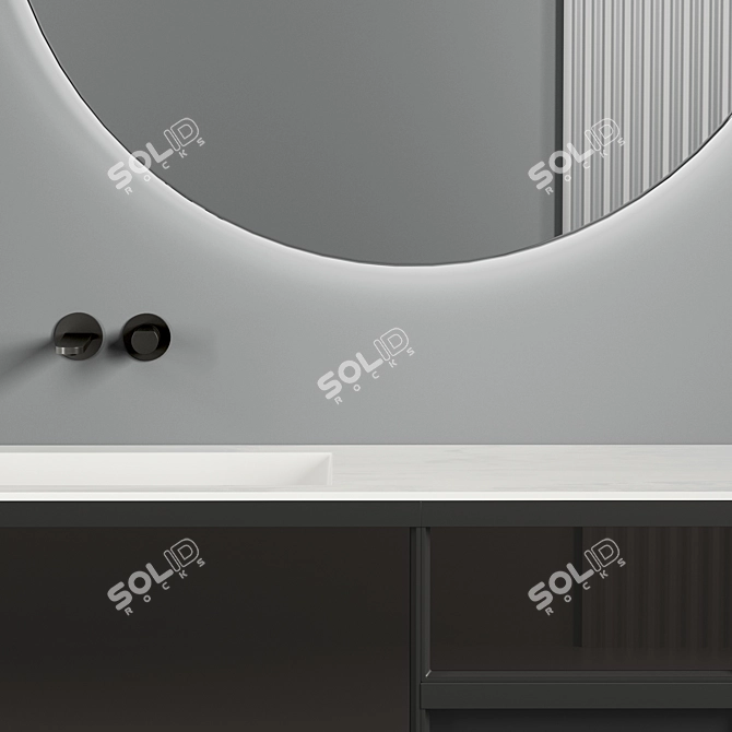 Antonio Lupi Bemade: Sleek Rovere Ardesia Vanity Set 3D model image 4