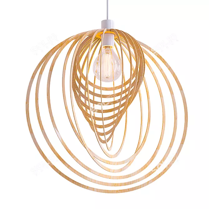 Modern Pendant Light Shade 3D model image 1