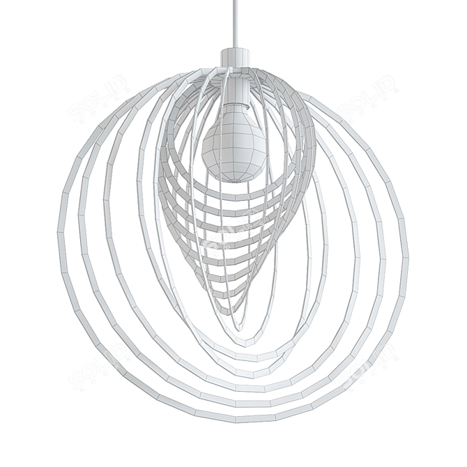 Modern Pendant Light Shade 3D model image 2