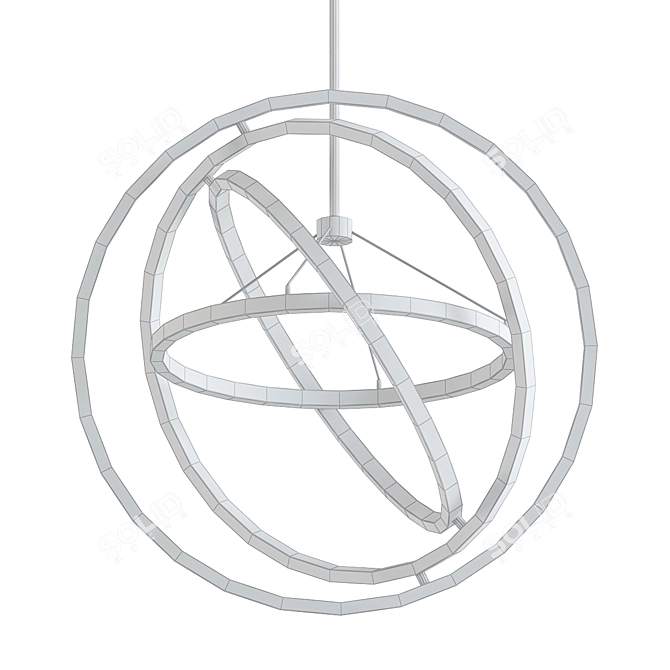 CASSINI Chandelier: Modern, Sleek Design 3D model image 2