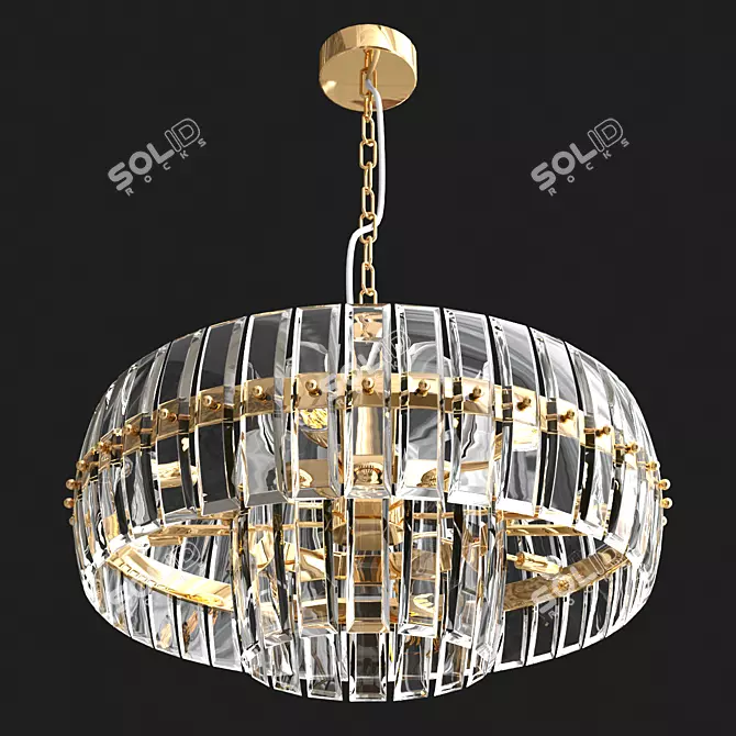 Elegant Millenium Pendant Lamp 3D model image 1