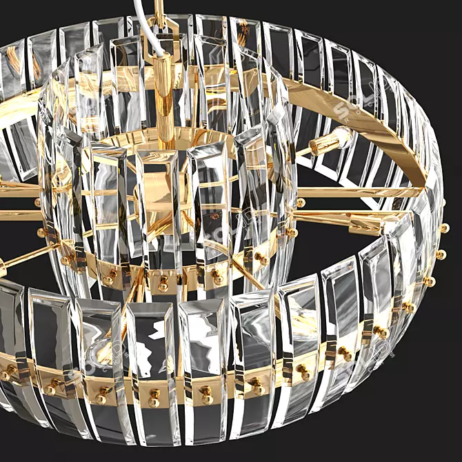 Elegant Millenium Pendant Lamp 3D model image 2