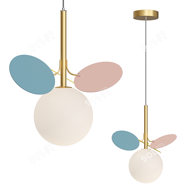 Modern Pendant Lamp: Lampatron MATISSE ONE 3D model image 1