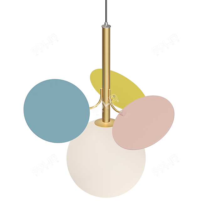 Modern Pendant Lamp: Lampatron MATISSE ONE 3D model image 2