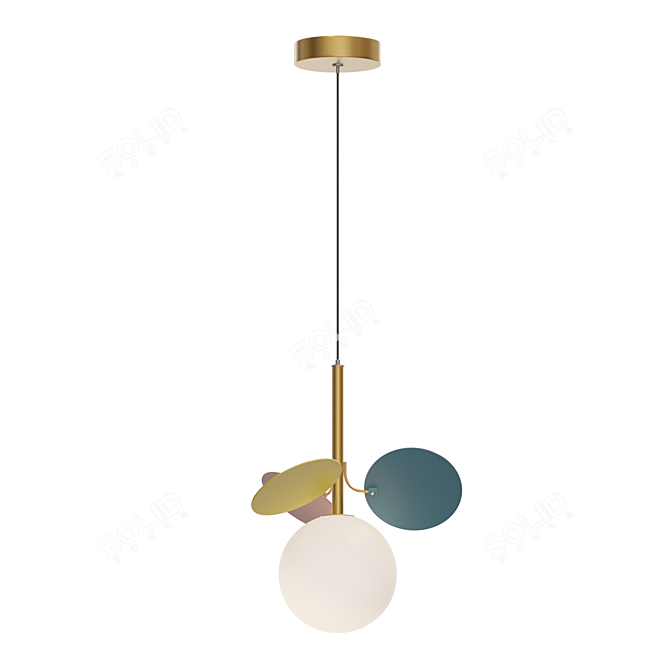 Modern Pendant Lamp: Lampatron MATISSE ONE 3D model image 3