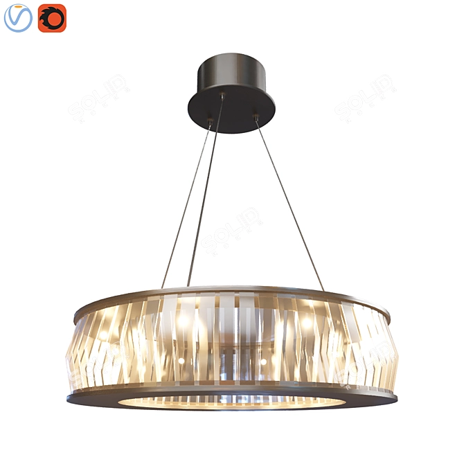 Vancouver S Chandelier: Elegant Lighting Statement 3D model image 1