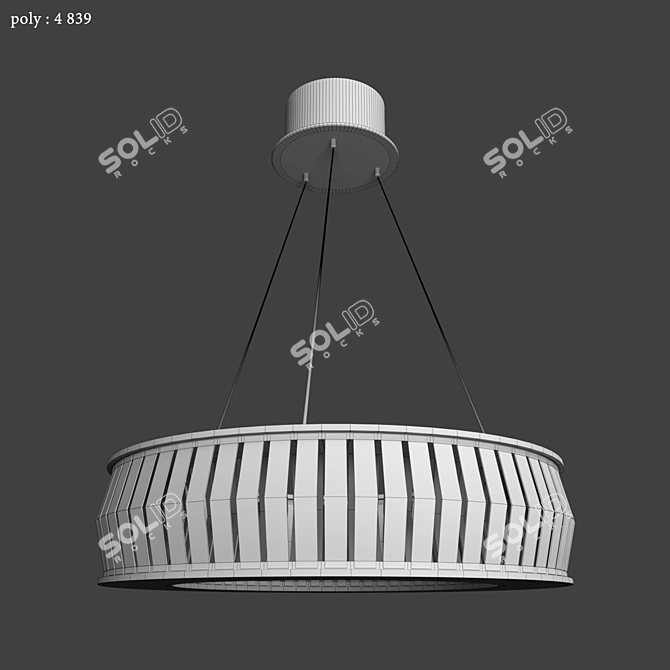 Vancouver S Chandelier: Elegant Lighting Statement 3D model image 2