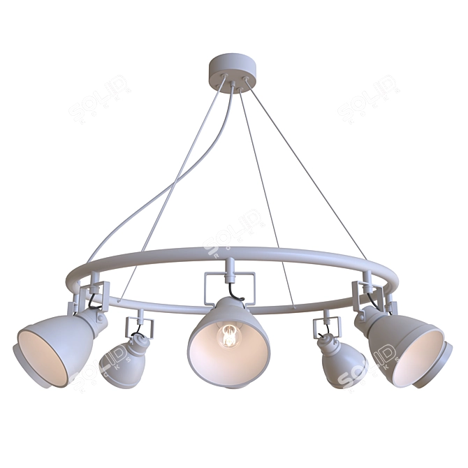 Elegant Roslyn FR4003PL Pendant 3D model image 1