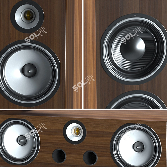 Triangle Gaia EZ: Premium Floor Standing Speaker 3D model image 2