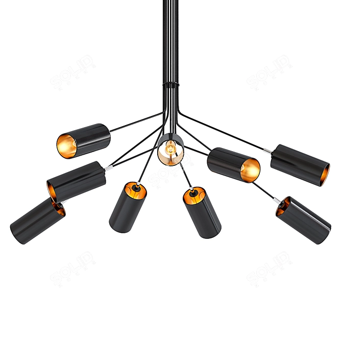 Modern Caire-9 Chandelier: V-Ray Render 3D model image 1