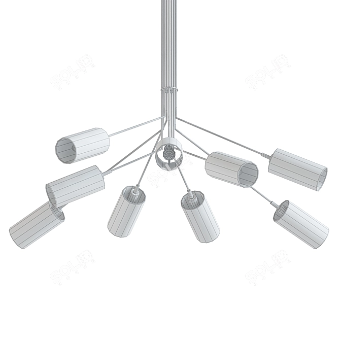 Modern Caire-9 Chandelier: V-Ray Render 3D model image 2