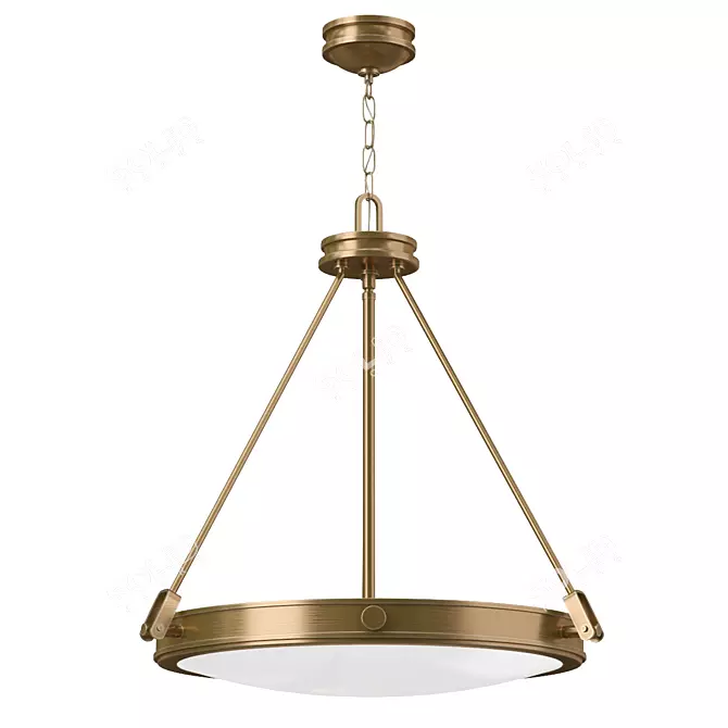 Retro Pendant Light - Hinkley HK-COLLIER-P 3D model image 1