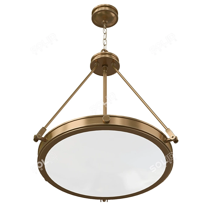 Retro Pendant Light - Hinkley HK-COLLIER-P 3D model image 2