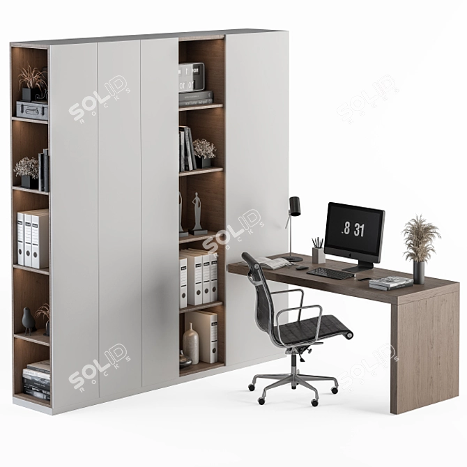 Elegant Office Essentials: Home-Office 25 3D model image 1