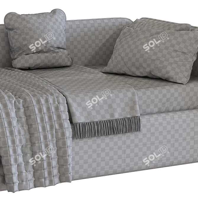 Modern Convertible Sofa Bed - WEENY 3D model image 5