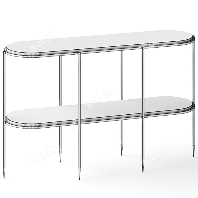 Sleek Elton Console Table 3D model image 3