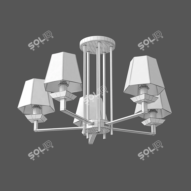 Smart Home Chandelier: Eurosvet Alegria 3D model image 2