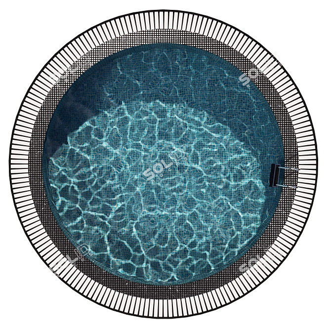 Circular Pool Jacuzzi | Visualize Water Caustics | Vray & Corona Compatible 3D model image 3