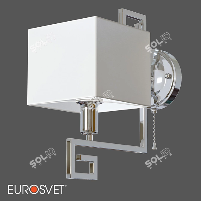 Eurosvet 60115/1 Alma Wall Lamp with Square Lampshade 3D model image 1