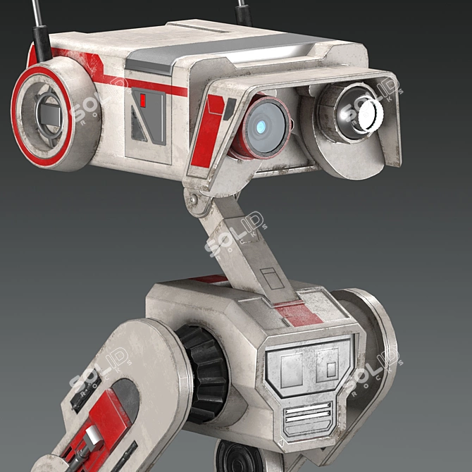 Star Wars Jedi Robot: Highly Detailed 3D Model 3D model image 4