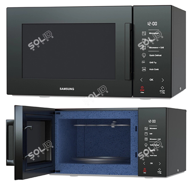 Samsung Grill Fry Microwave 3D model image 1