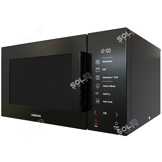 Samsung Grill Fry Microwave 3D model image 9