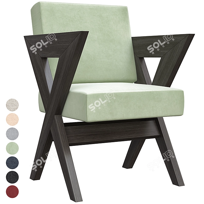 Elegant Eichholtz Felippe Dining Chair 3D model image 2