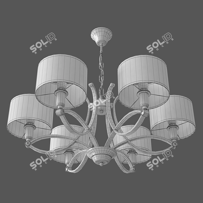 Eurosvet Fabiola Smart Suspended Chandelier 3D model image 2