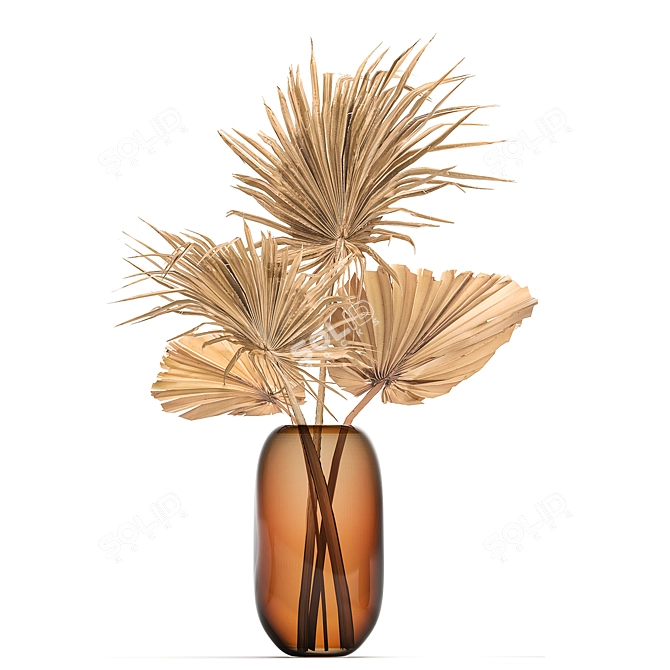 Elegant Harvest Bouquet 3D model image 2